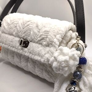 Crossbody Fluffy White Purse